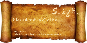 Steinbach Őzike névjegykártya